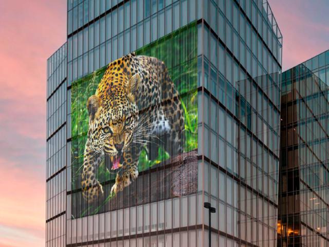 Rete LED Trasparente 75%